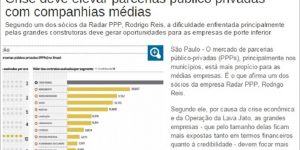 Reportagem - Diário Comércio Indústria & Serviços - Crise deve elevar Parcerias Público-Privadas com companhias médias